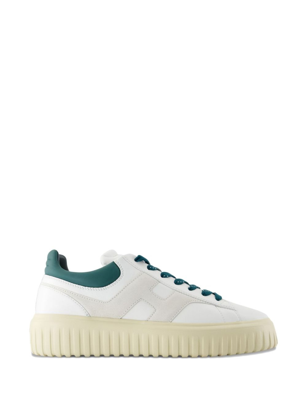 H-Stripes leather platform low-top sneakers - 4