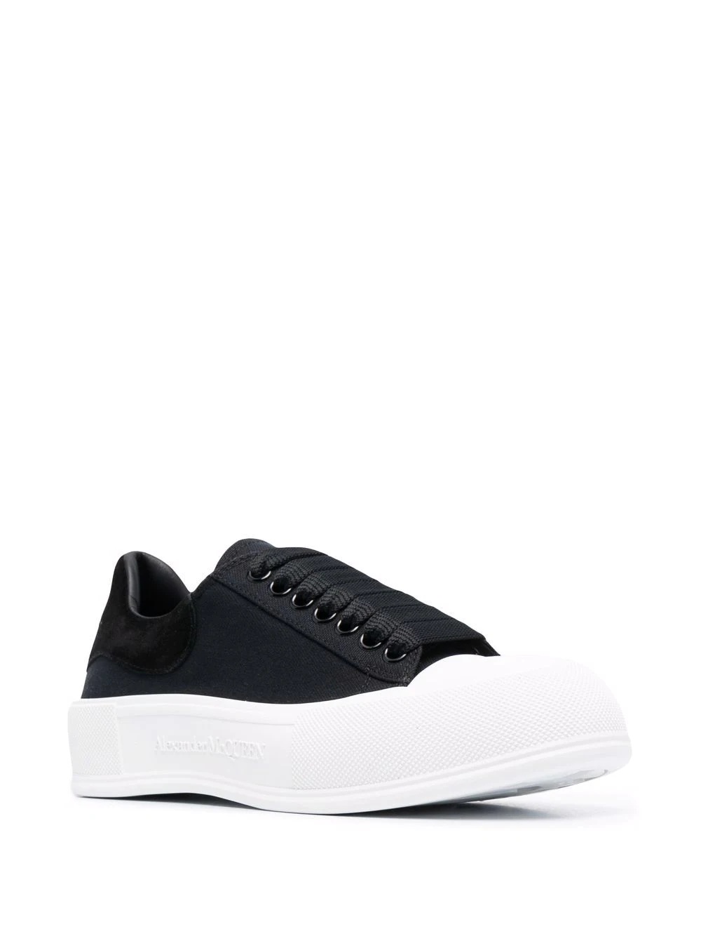 Deck lace-up plimsoll sneakers - 2