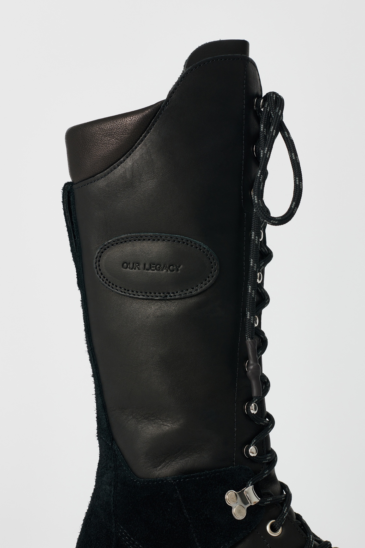 Tower Hiker Boot Black Leather - 6