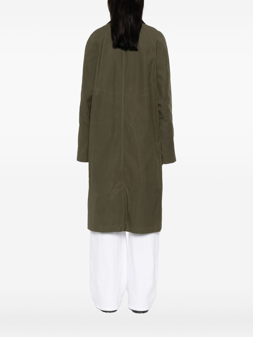 corduroy-collar cotton coat - 4