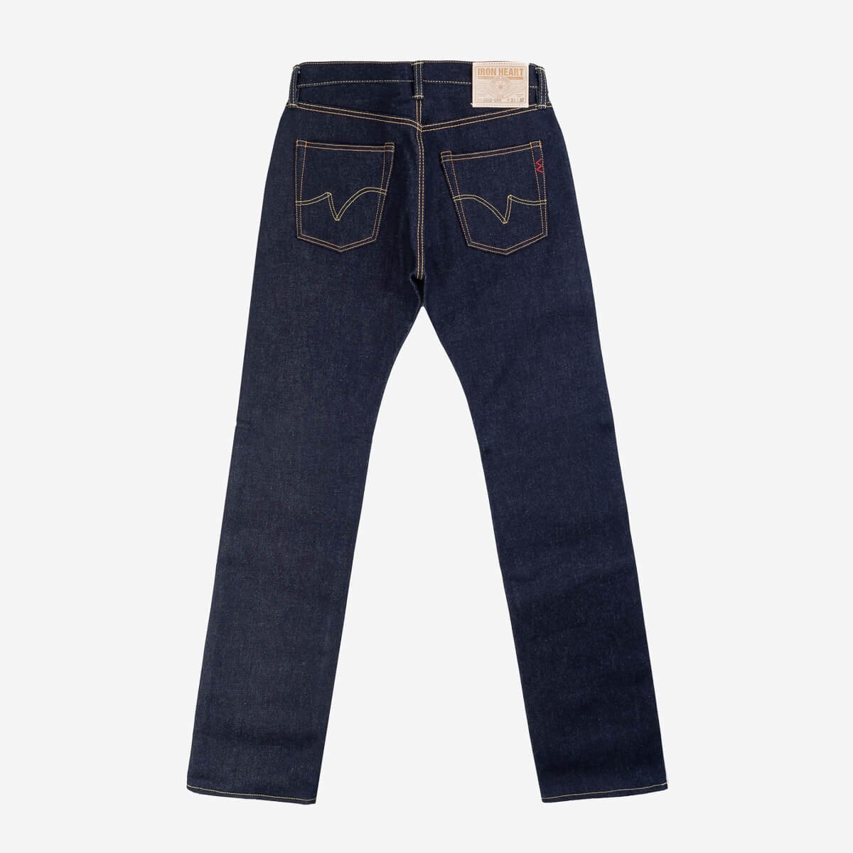 IH-666S-UHR 21/23oz Ultra Heavy Raw Selvedge Denim Slim Straight Cut Jeans - Indigo - 5