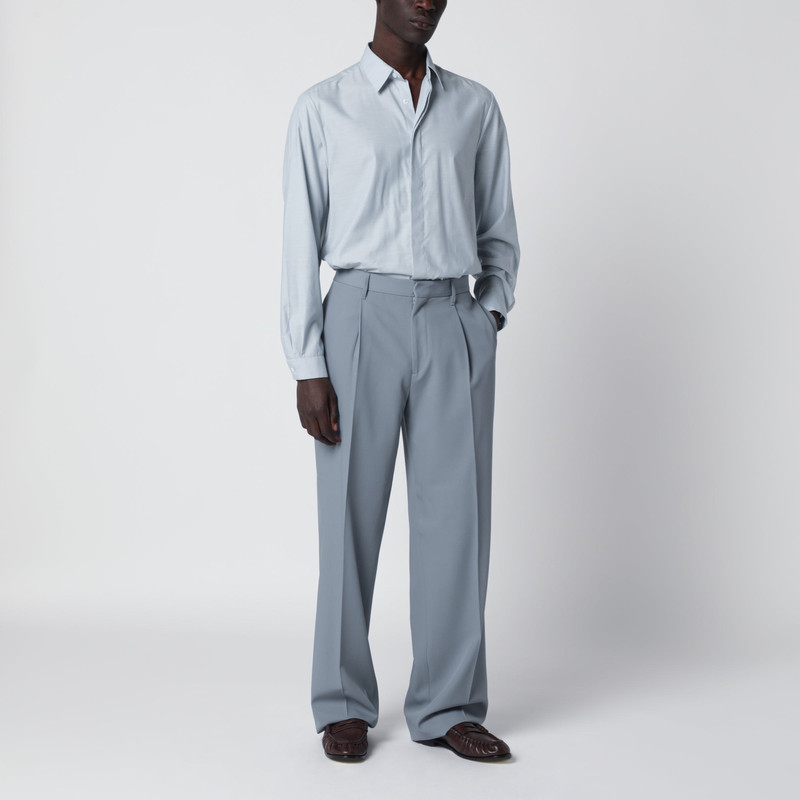 LARDINI Light Blue Cotton Blend Shirt outlook