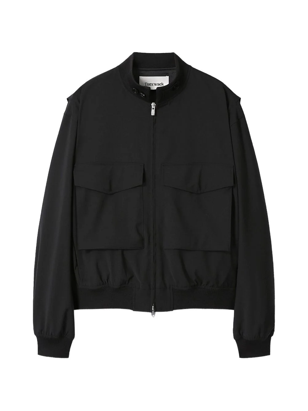 patch-pocket bomber jacket - 1