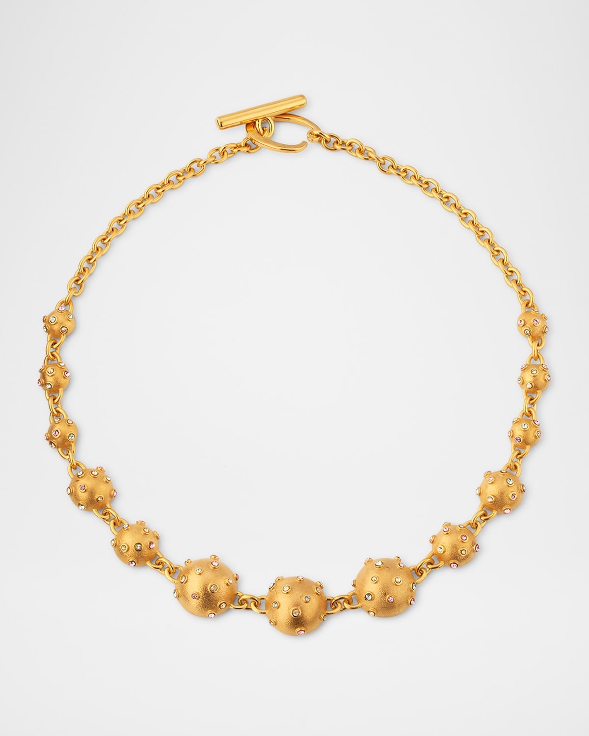 Mini Crystal Half Sphere Necklace - 1