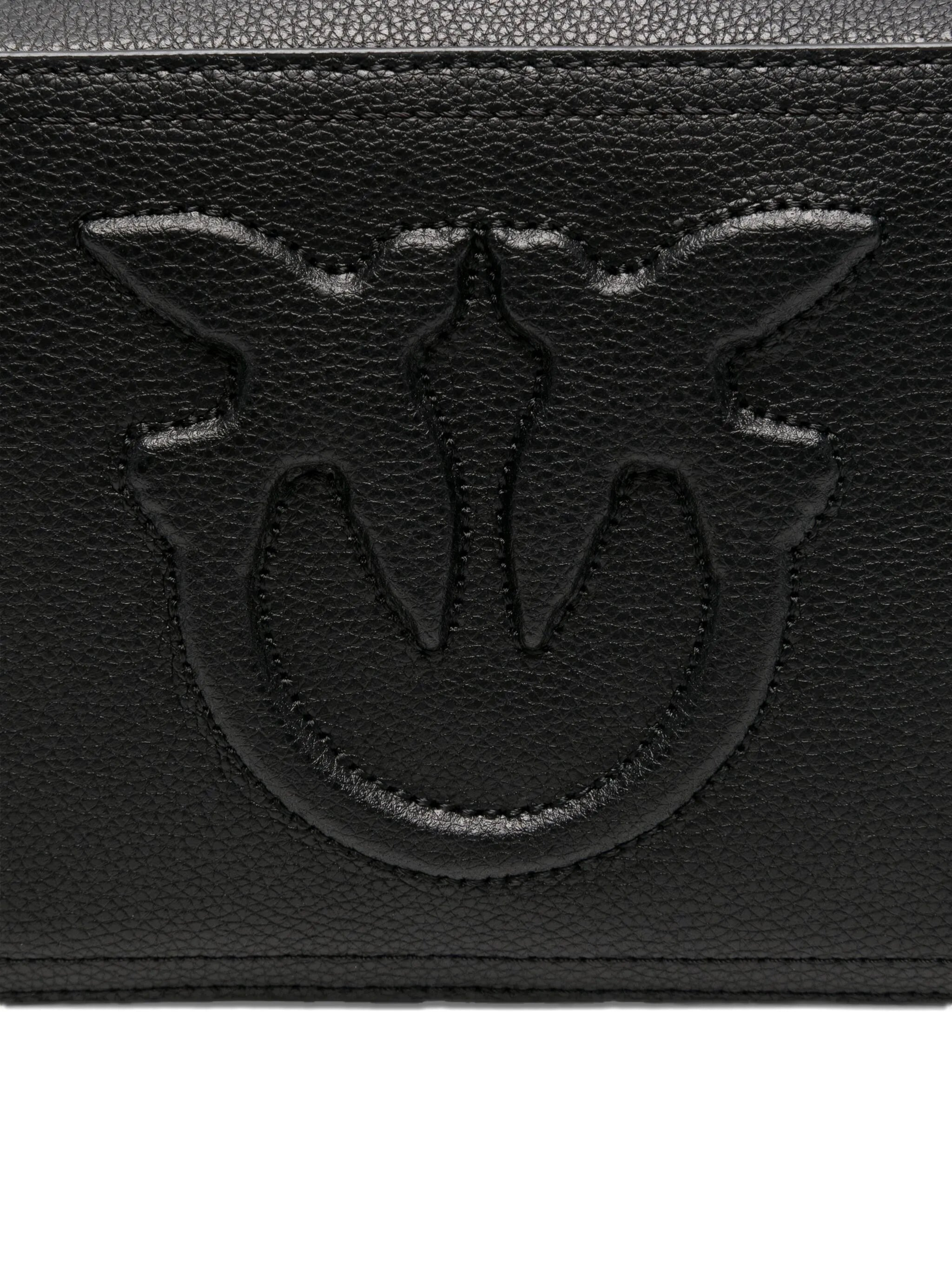 Pinko Carrie Embossed-logo Calf-leather Cross-body Bag - 3