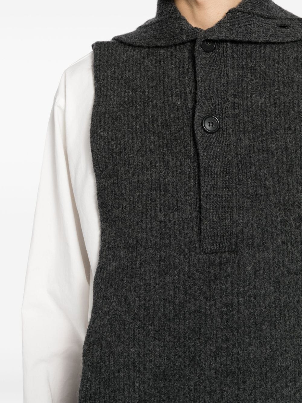 sleeveless knit vest - 5