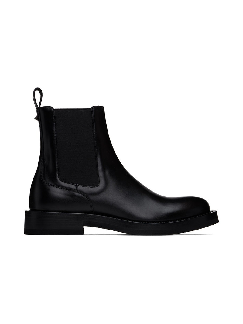 Black Rockstud Chelsea Boots 1