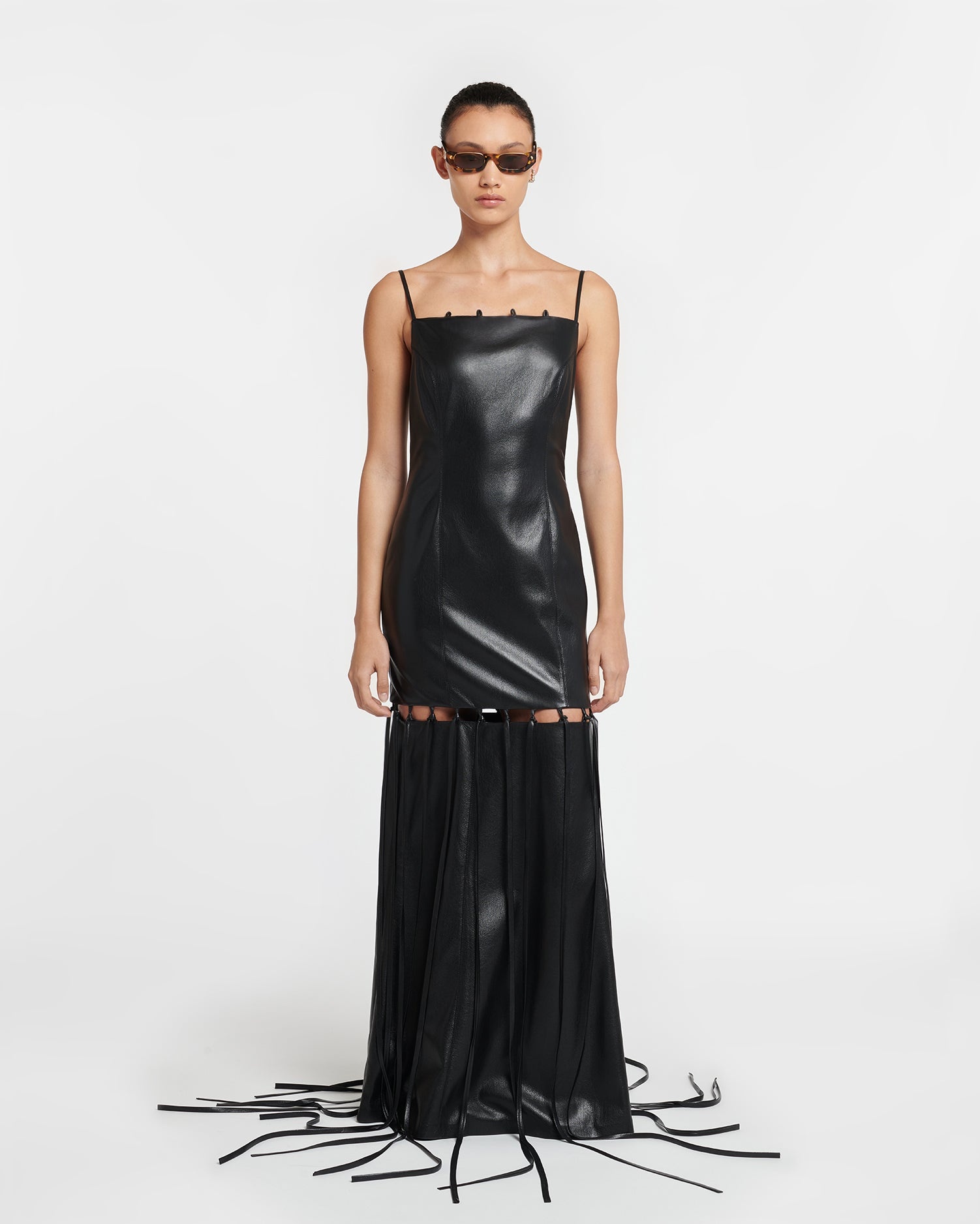 Nanushka Okobor™ Alt-Leather Maxi Dress | REVERSIBLE