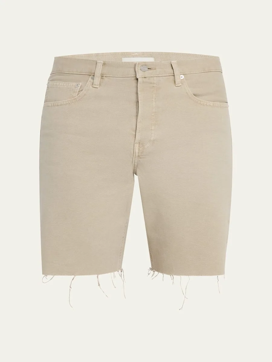 Men's Relaxed Raw Hem Shorts - 1