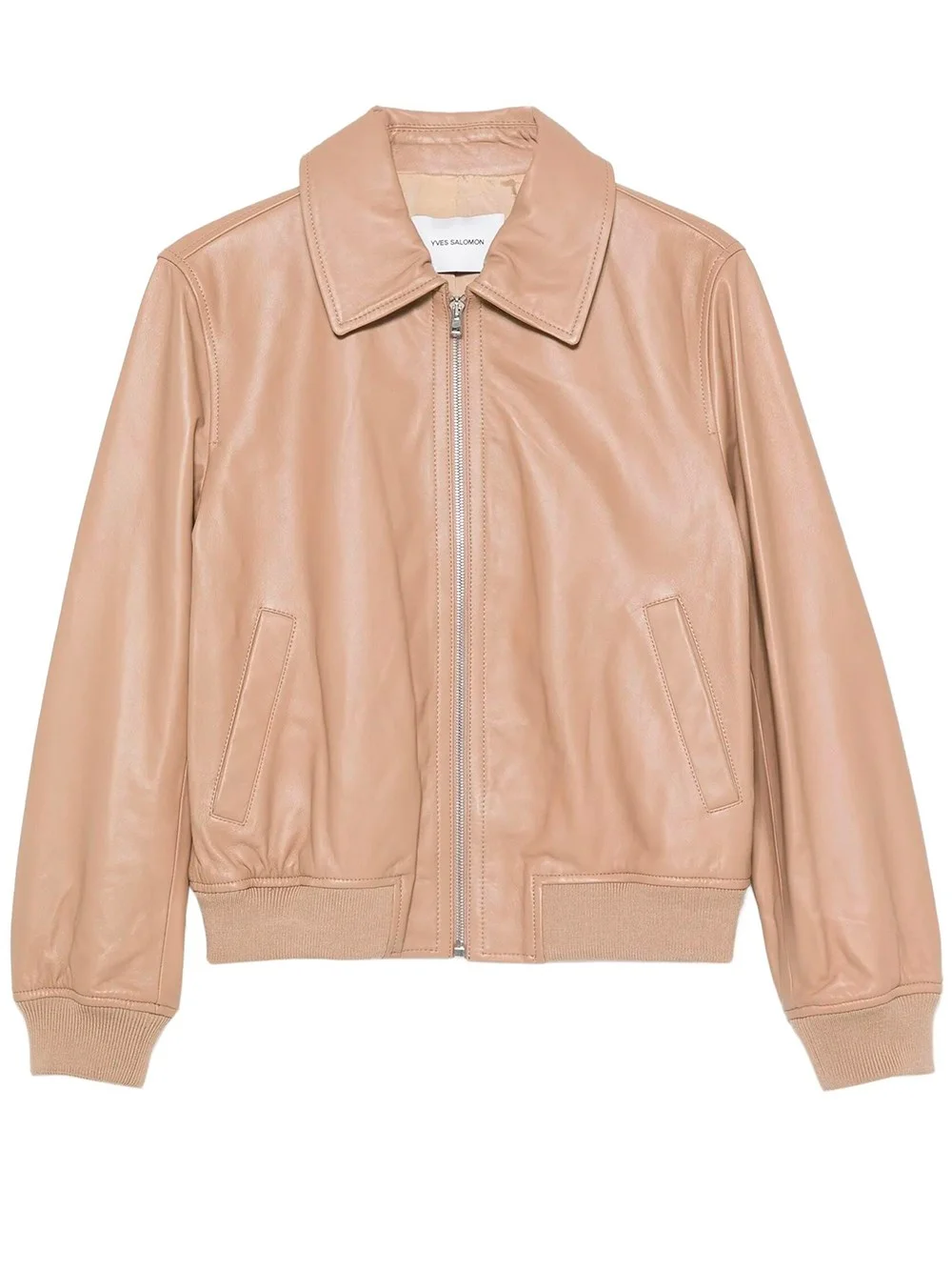 ZIP-UP LEATHER JACKET - 1