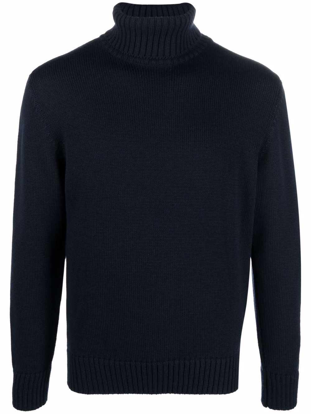 wool roll neck jumper - 1