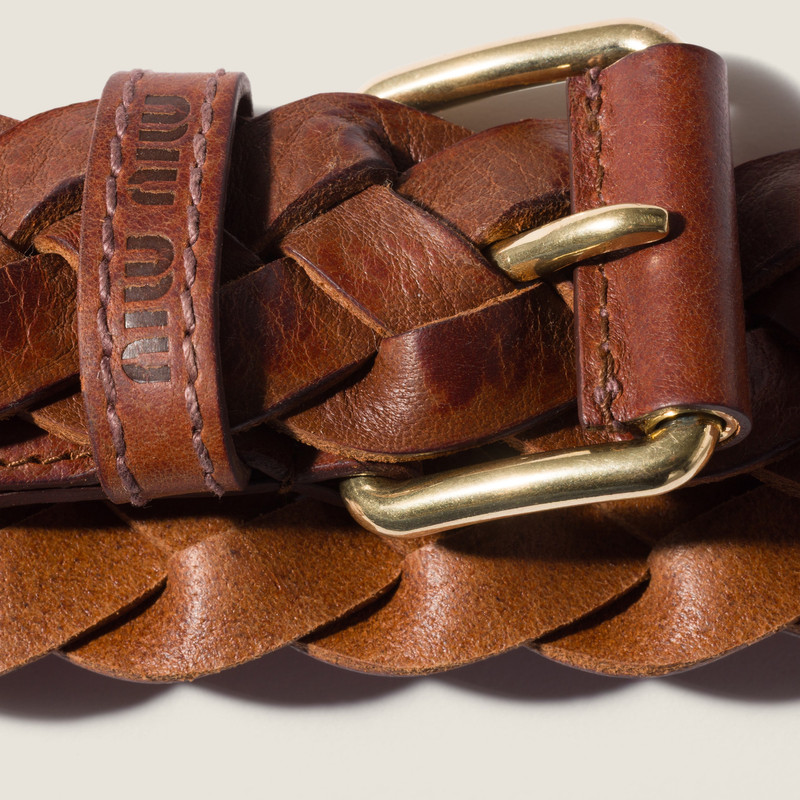 Miu Miu Leather belt outlook