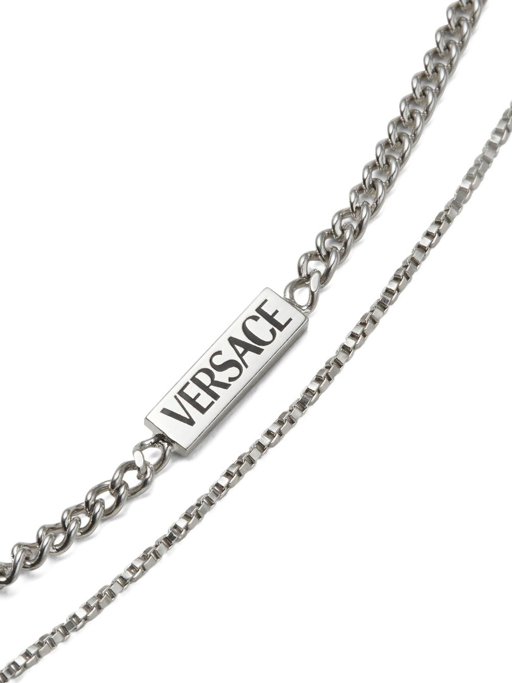 bar-pin embellished necklace - 3