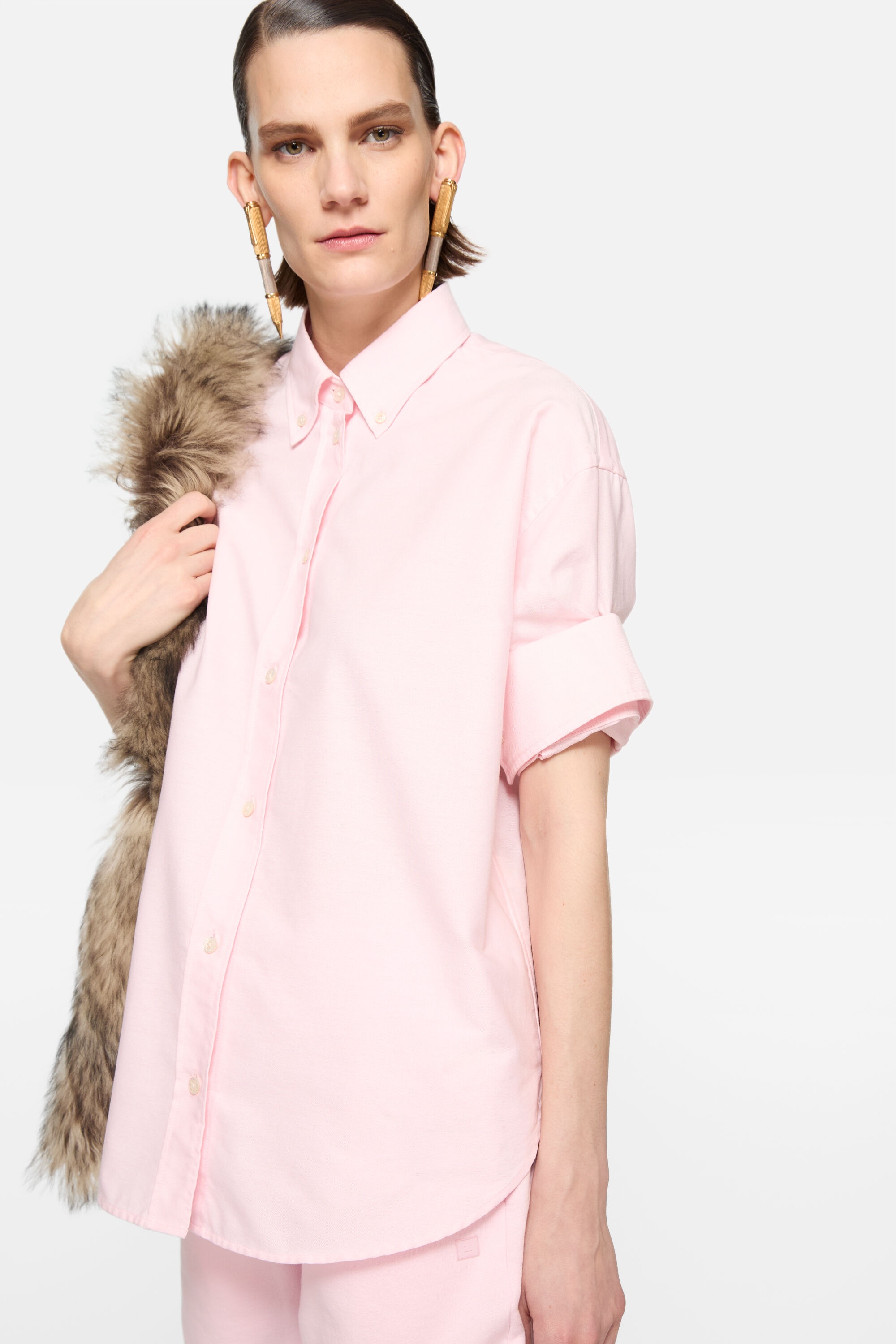 Button-up shirt - Pink - 4