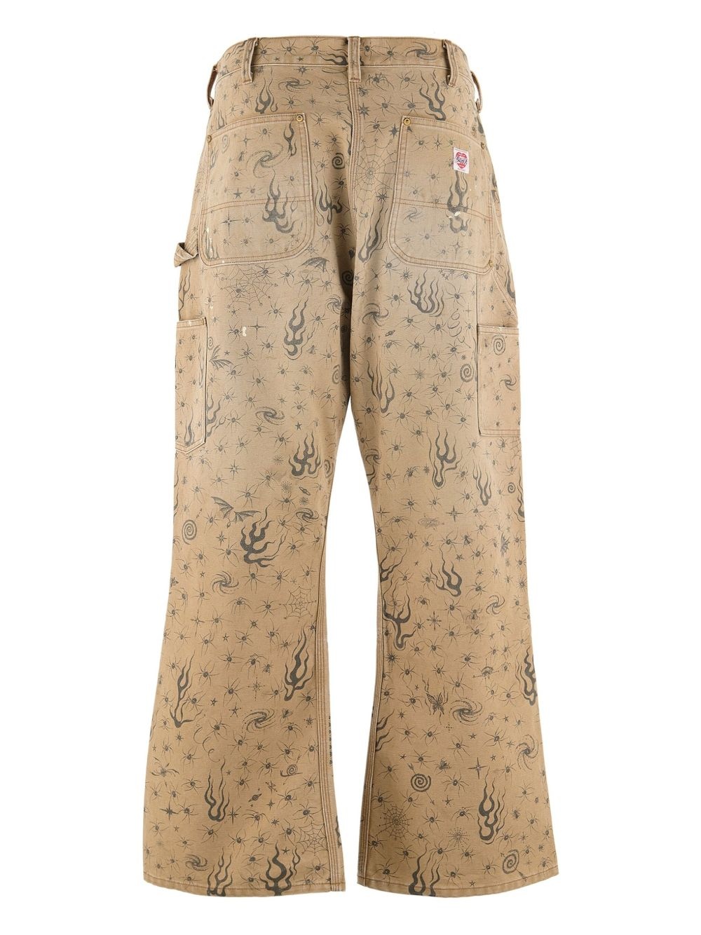 graphic-print trousers - 2