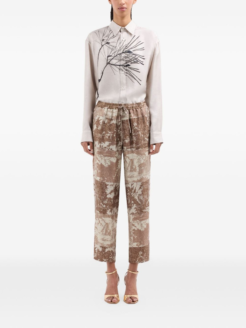 elasticated-waistband trousers 3