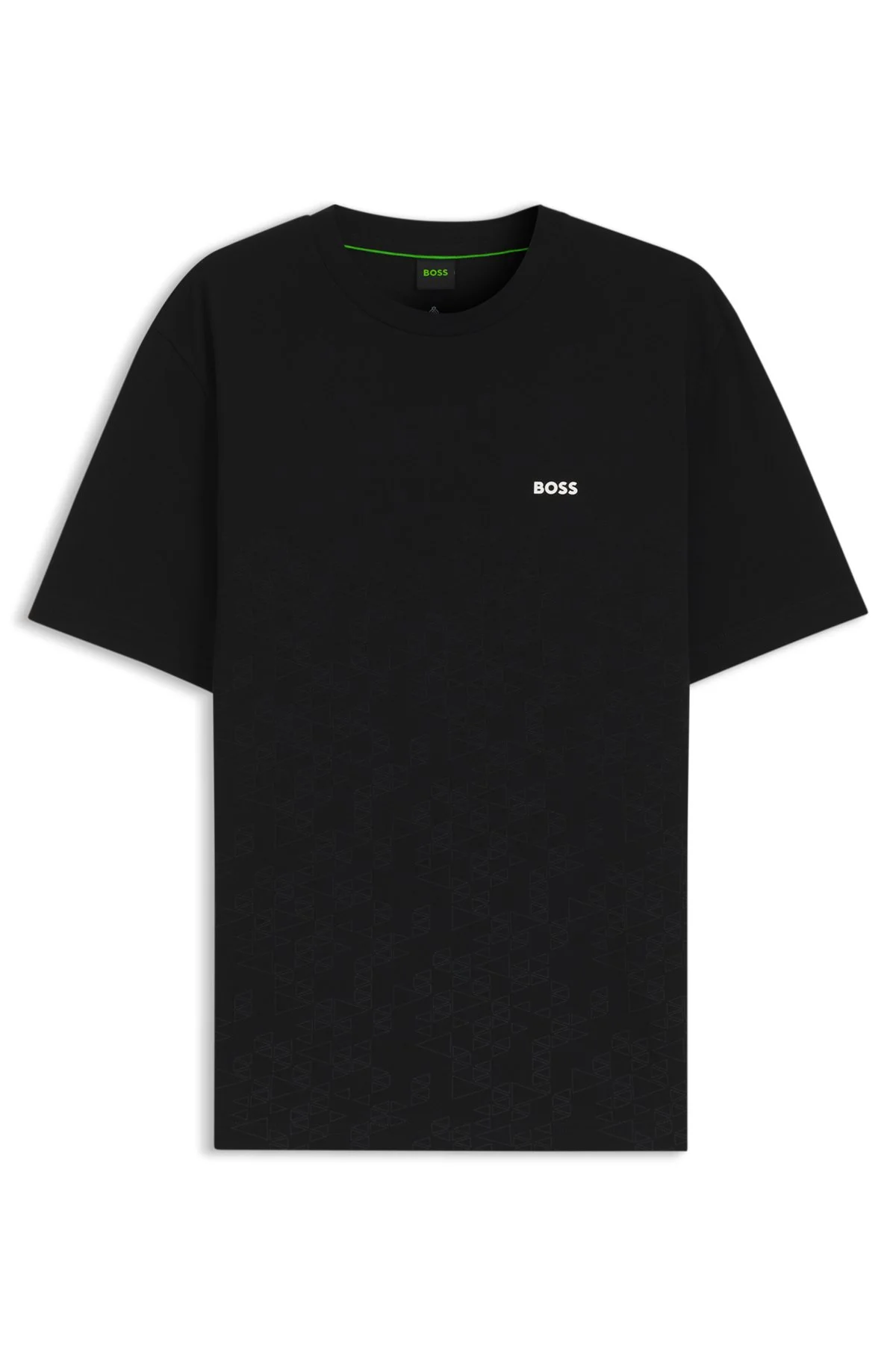 COTTON-PIQUÉ T-SHIRT WITH ALL-OVER PRINT - 1