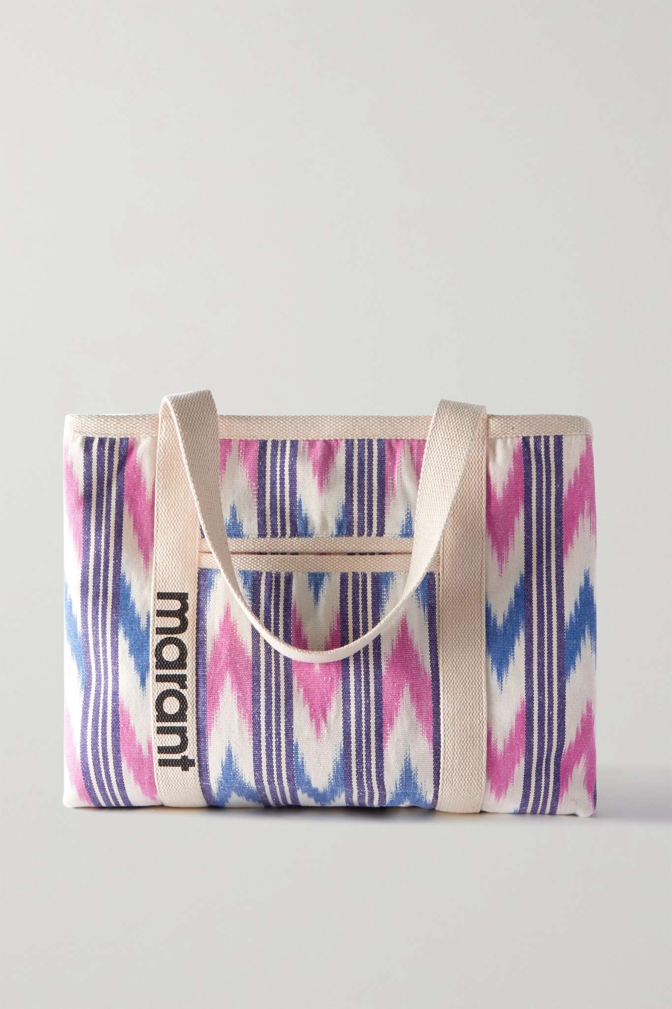 Warden striped cotton-canvas tote - 1