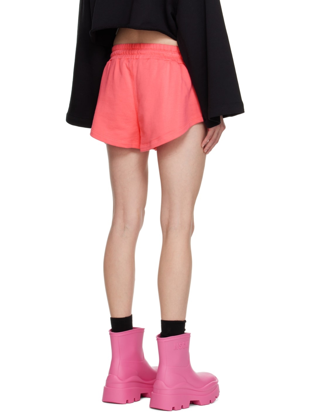 Pink Drawstring Shorts - 3