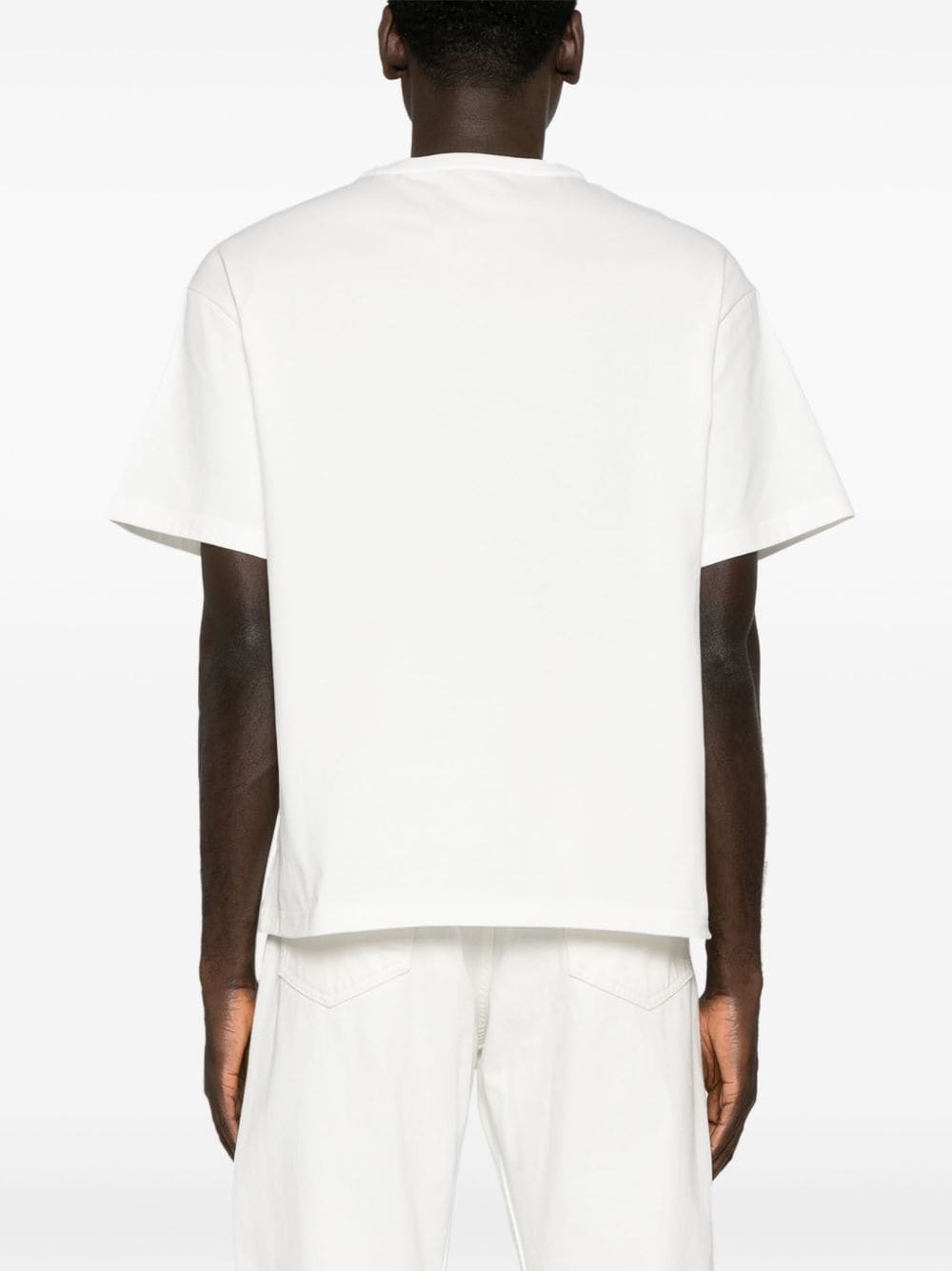 Pegaso-embroidered cotton T-shirt - 4