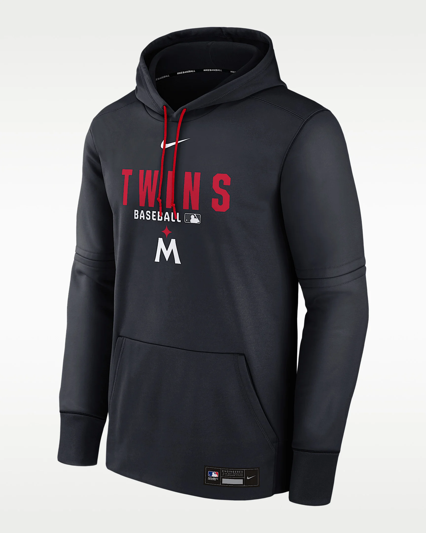 Minnesota Twins Authentic Collection Men's Nike Therma MLB Pullover Hoodie - 1