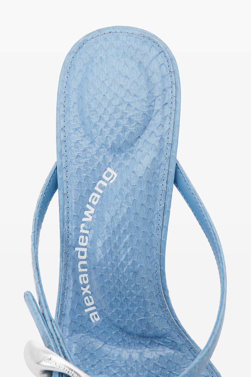 Alexander Wang dome 85 water snake strappy slide sandal outlook