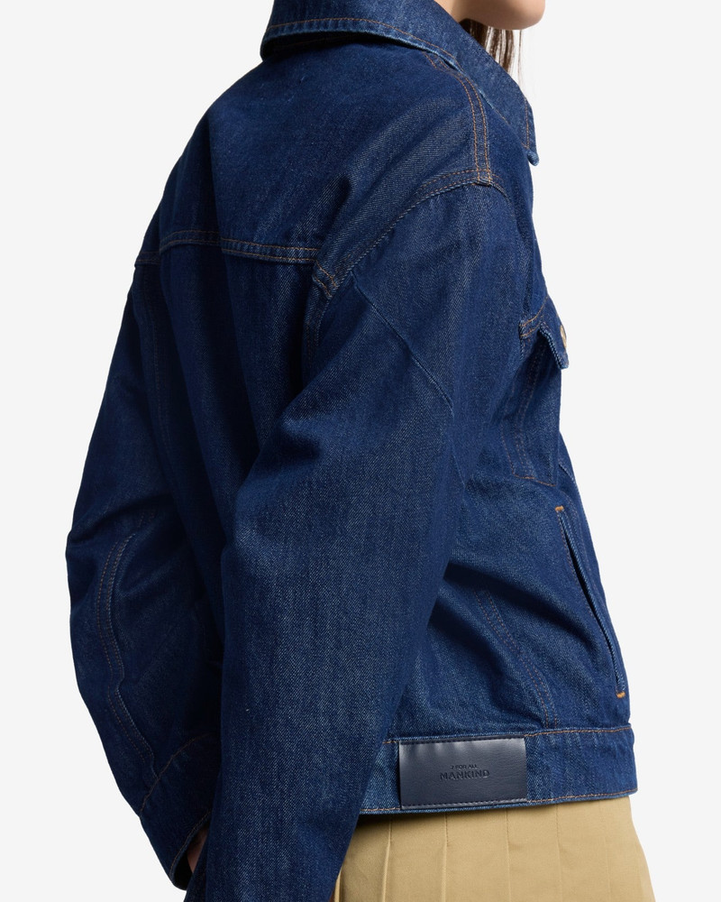 MANKIND Twisted Trucker Jacket in Blue Petal 4