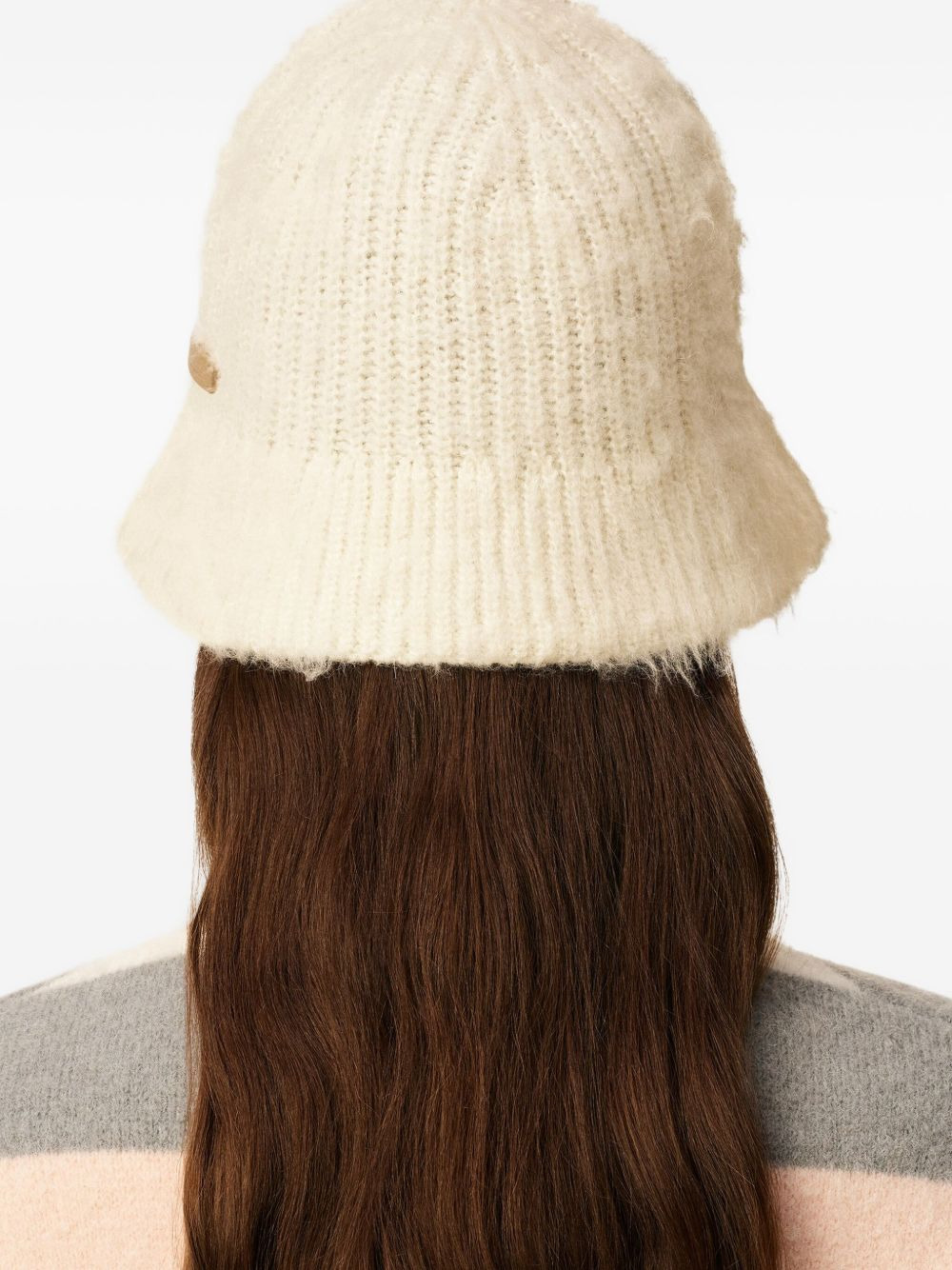 ribbed mohair bucket hat - 5
