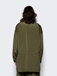 ESSENTIALS Ripstop Mockneck Anorak Military | thewebster