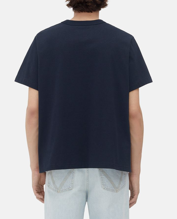 Bottega Veneta Men Silk And Cotton T-Shirt - 3