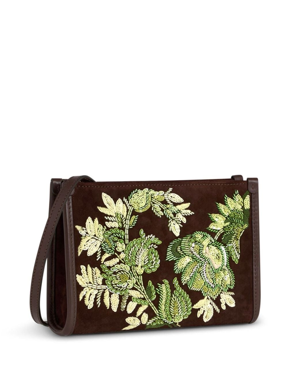 embroidered suede pouch - 4