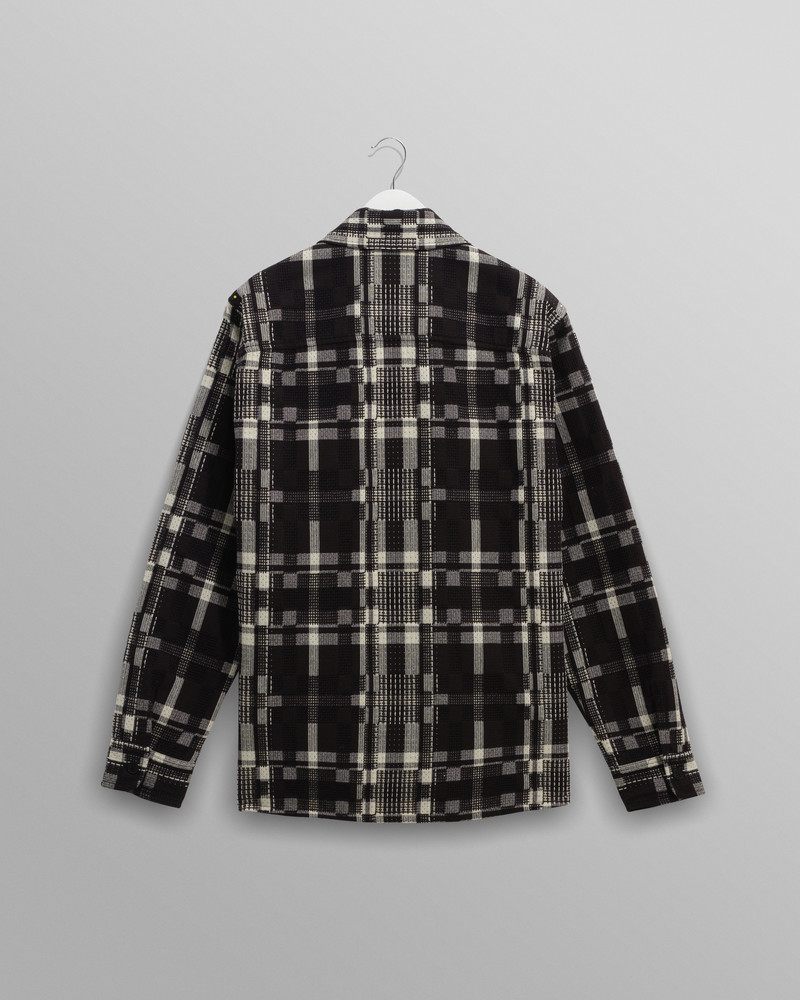 Whiting - Black And Ecru Glitch Check Overshirt 8