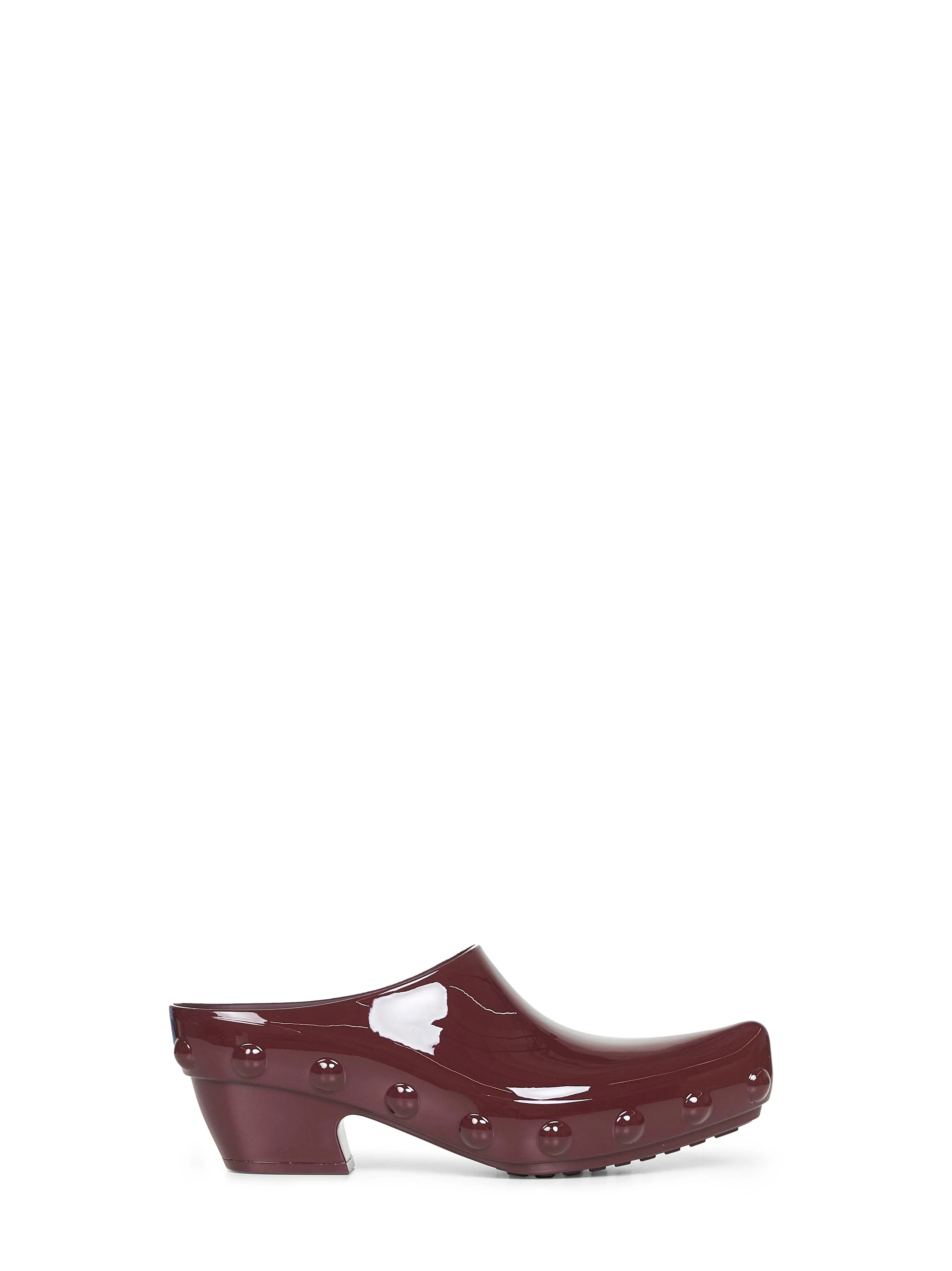 Bottega Veneta Women Deep Mahogany Rubber Gondola Clogs - 1