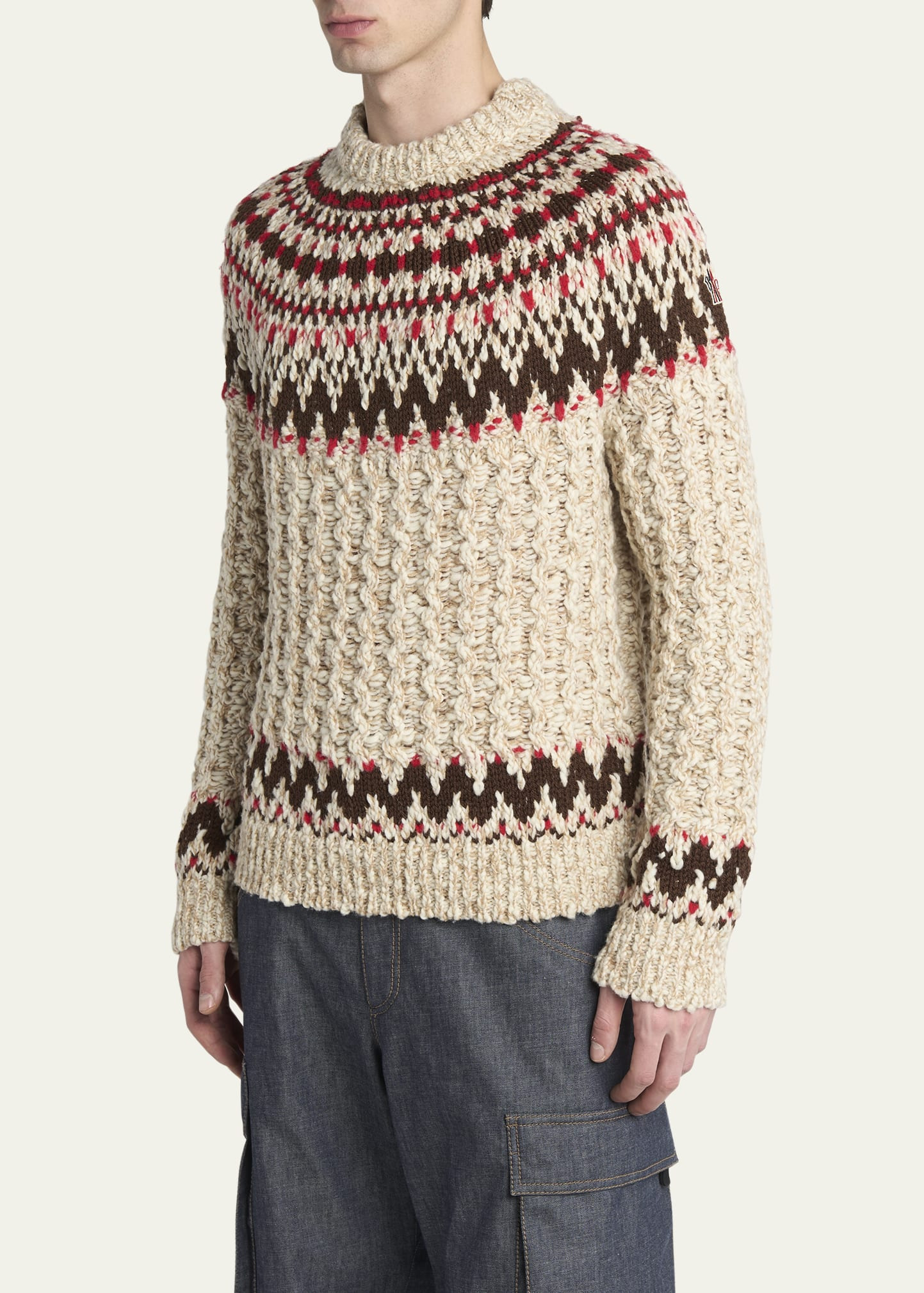 Men's Fair Isle Wool Sweater - 4