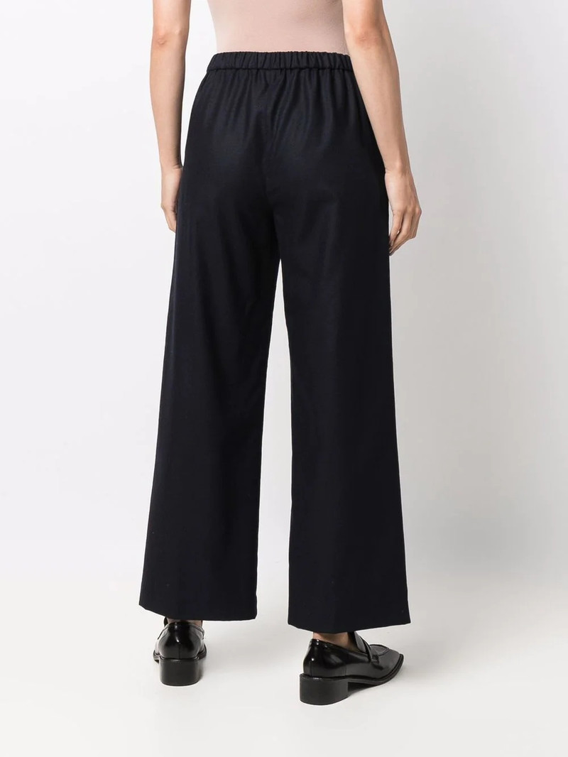 high-waisted flared trousers 4
