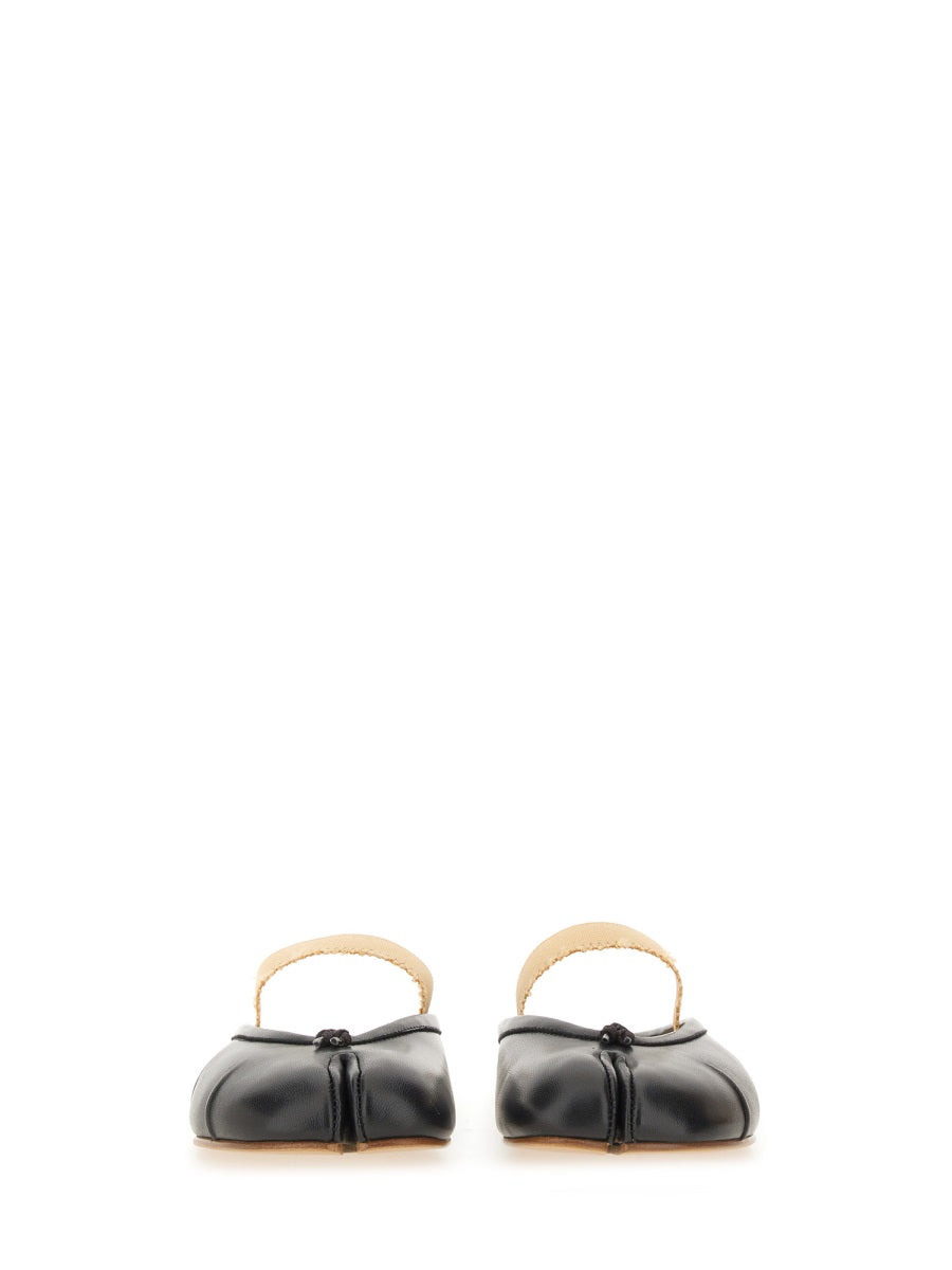 Maison Margiela Women Mule Tabi With Elastic Band - 4
