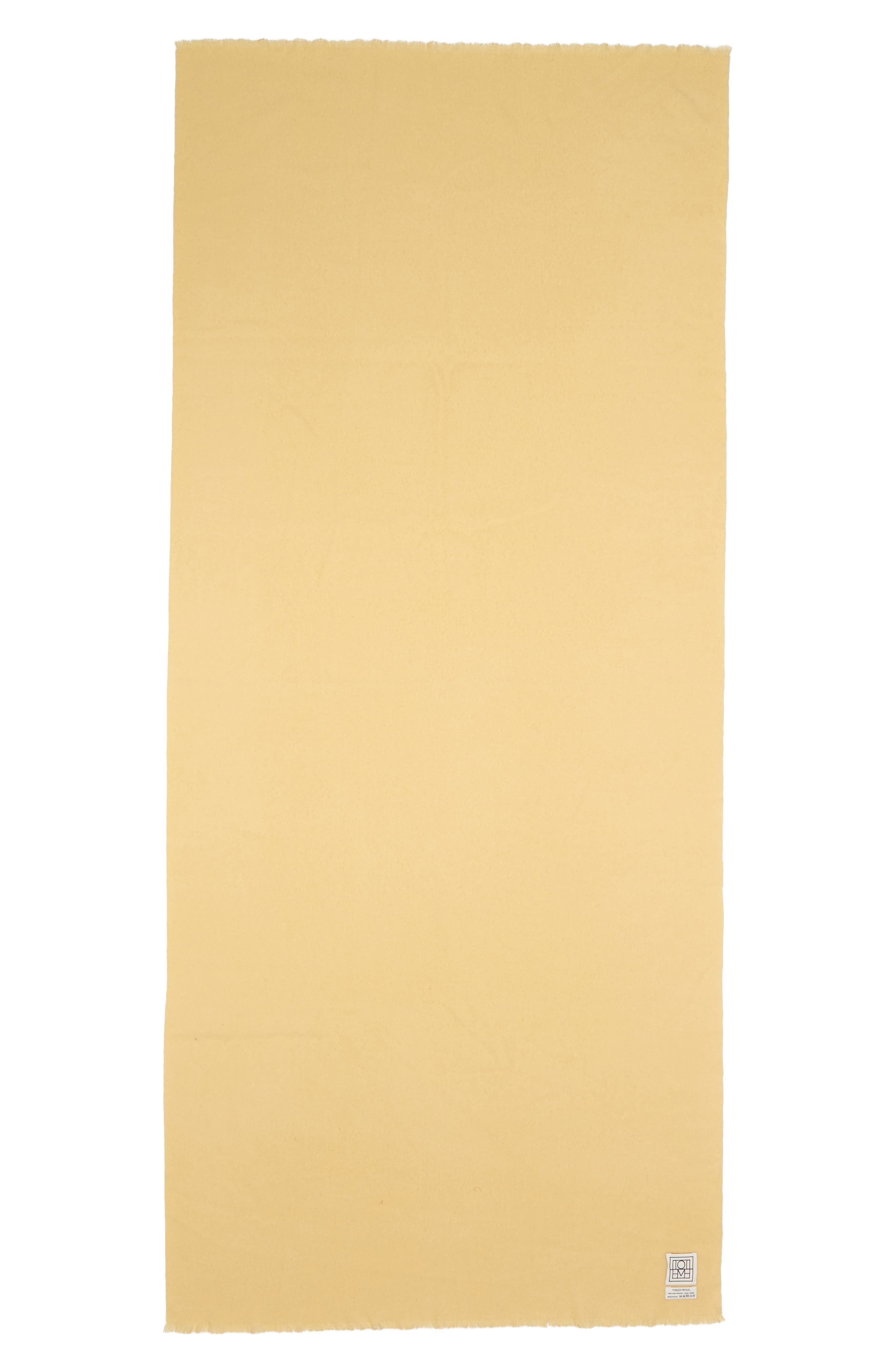 TOTEME Classic Wide Virgin Wool Scarf in Soft Yellow at Nordstrom - 2