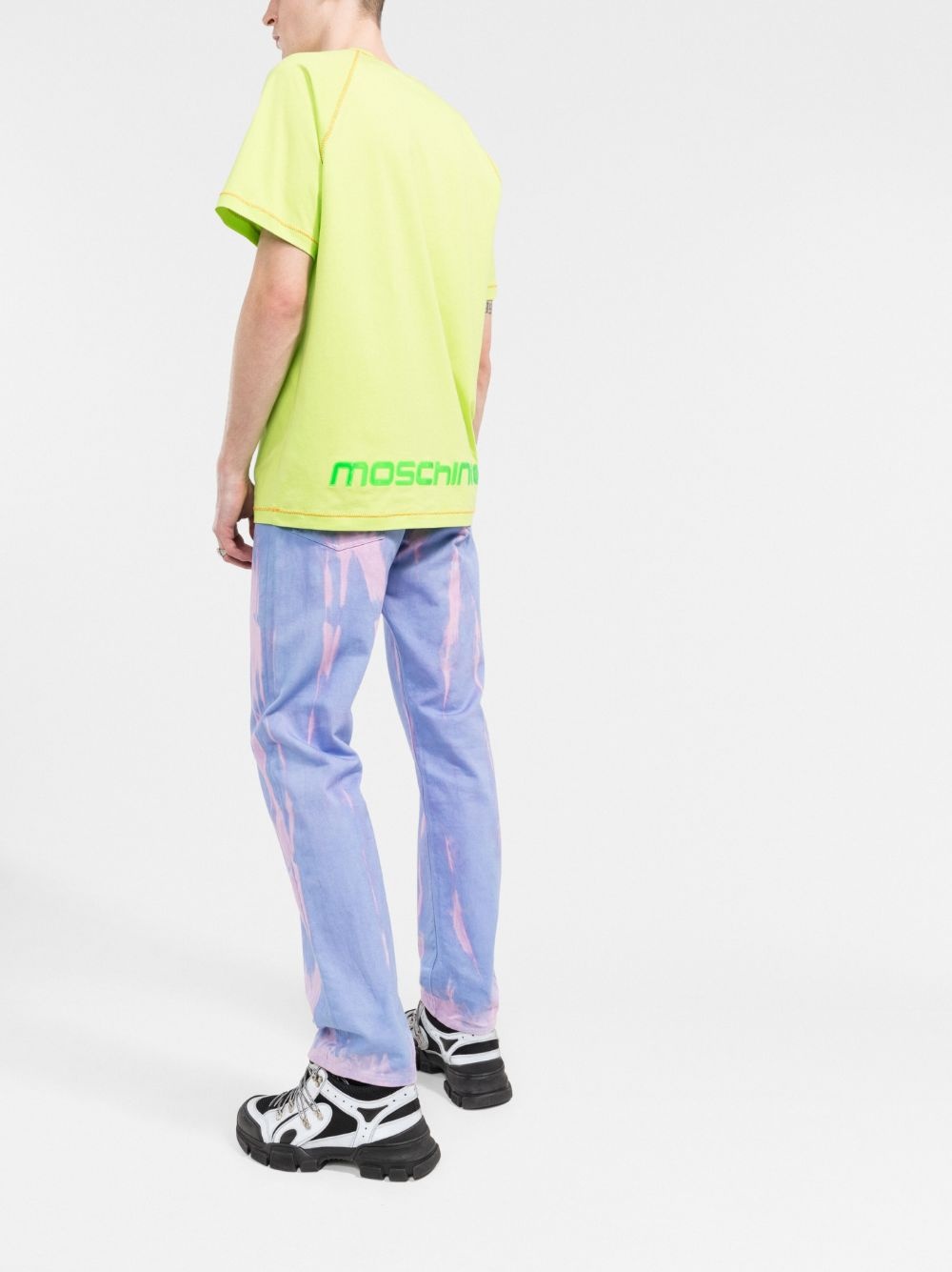 logo-patch cotton T-shirt - 4