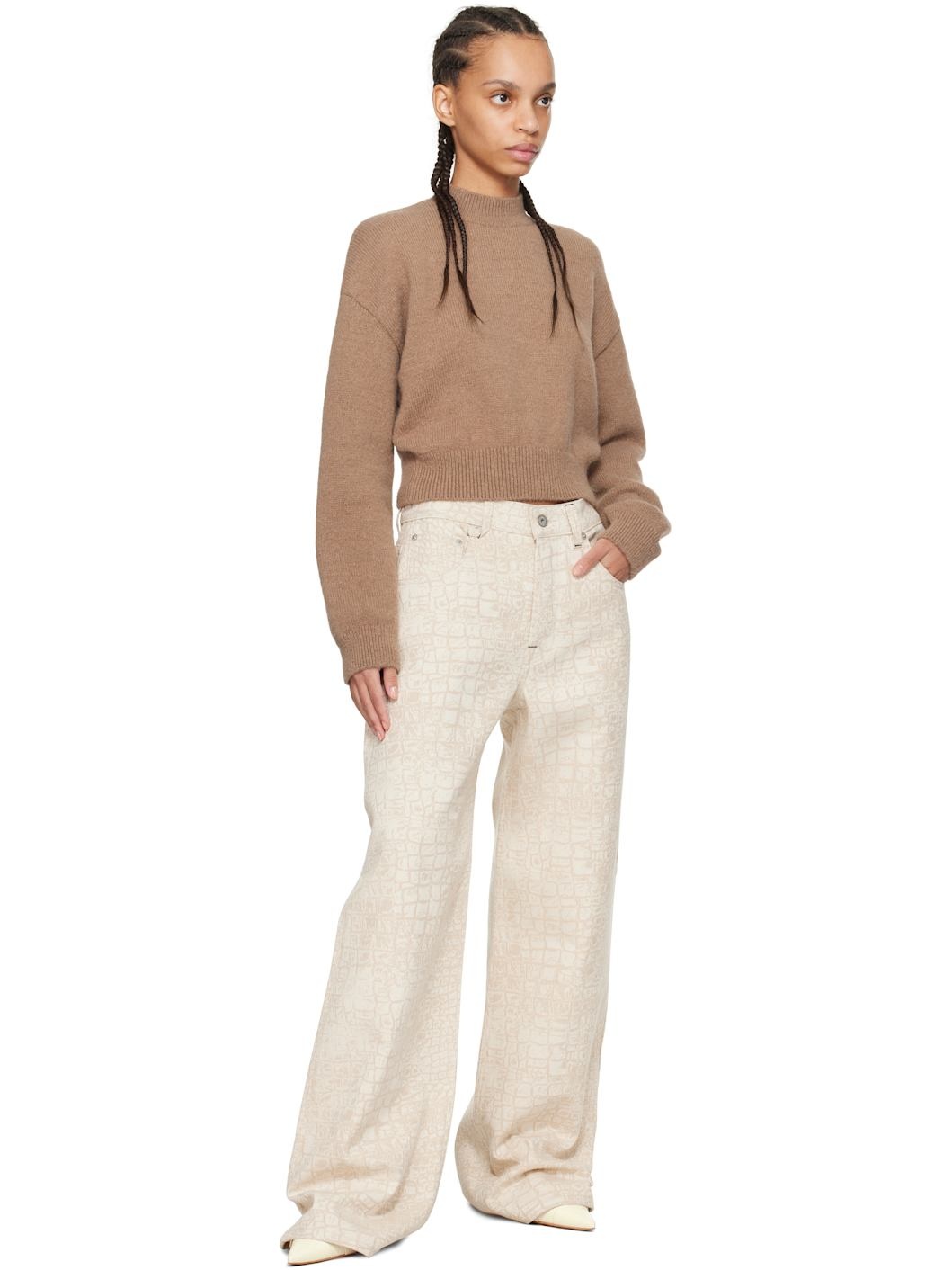 Brown 'The Jacquemus knit' Sweater - 4