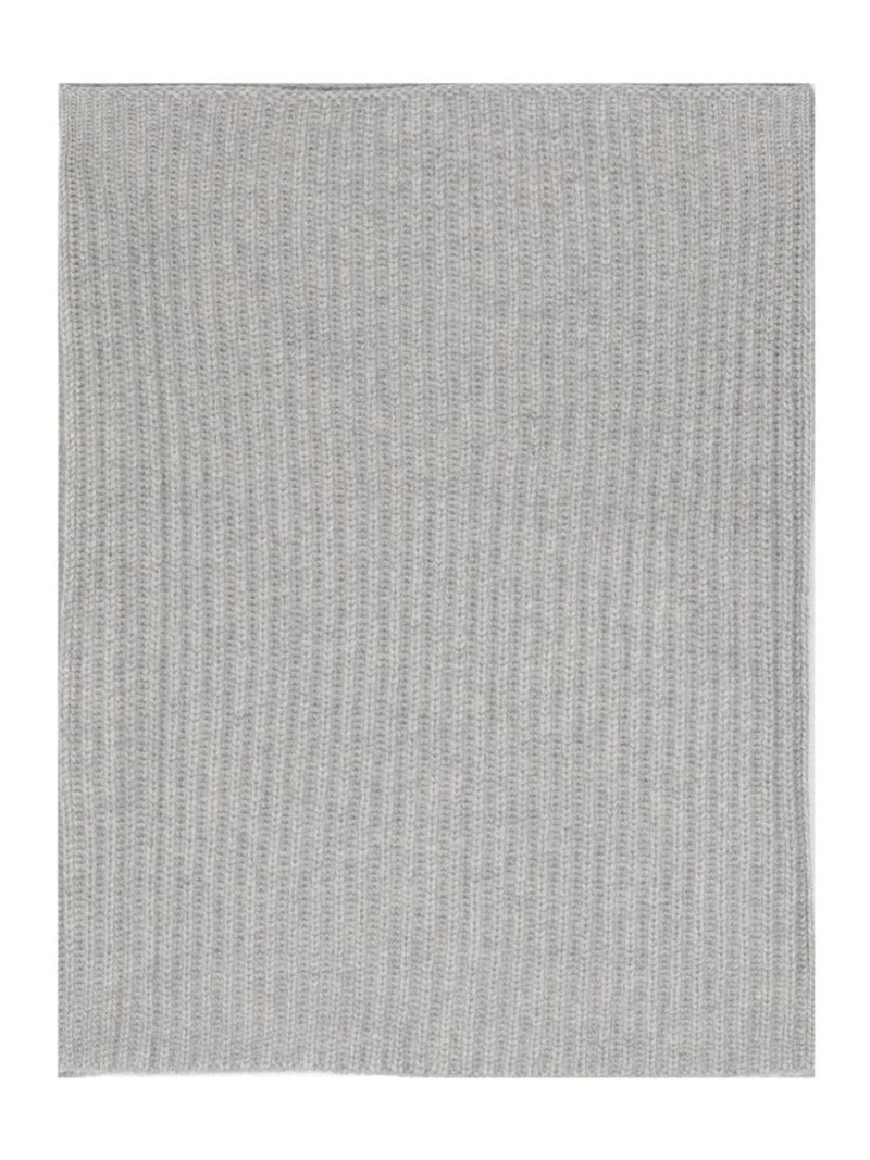 ribbed-knit cashmere scarf 1