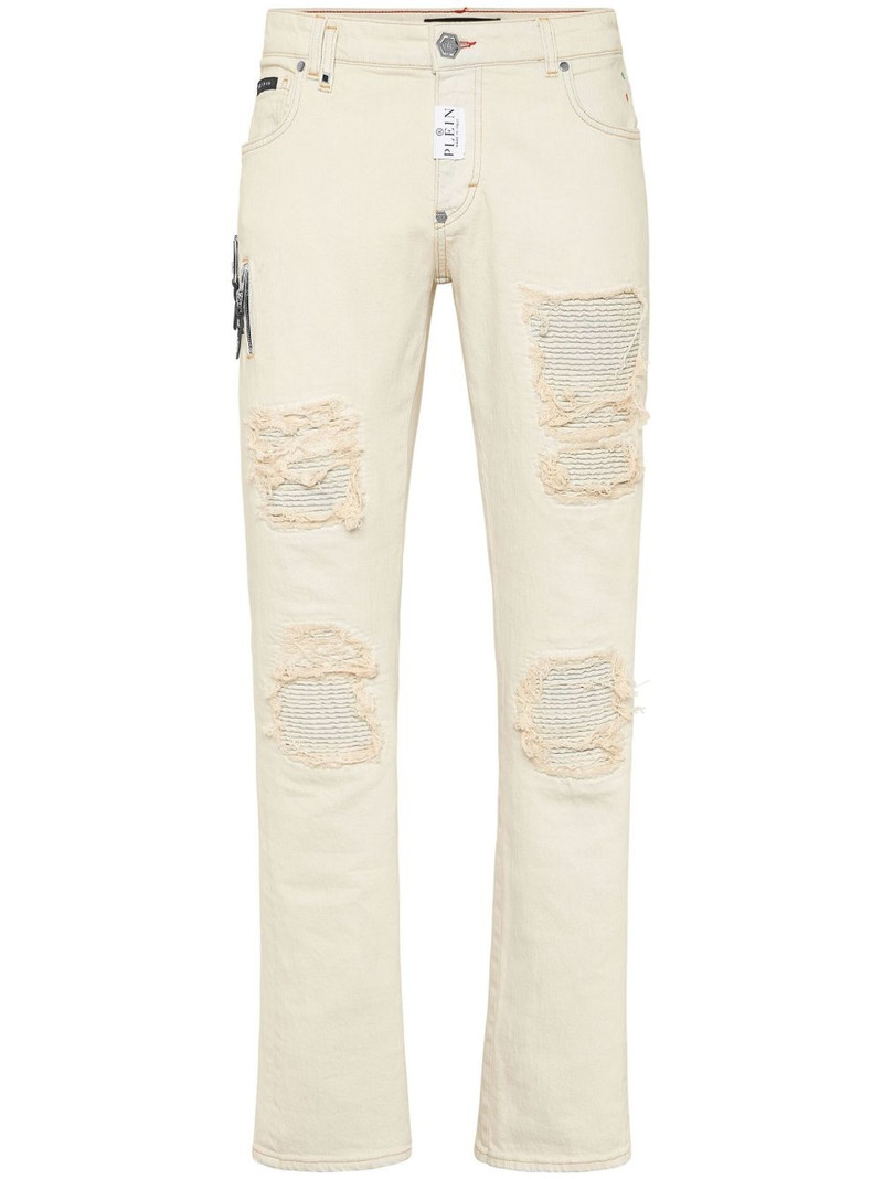 logo-patch jeans 1