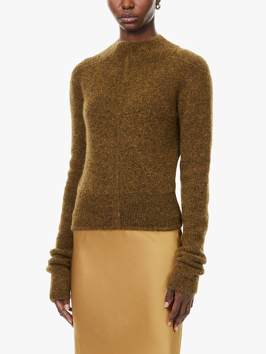 Headon open-back long-sleeve knitted jumper - 3