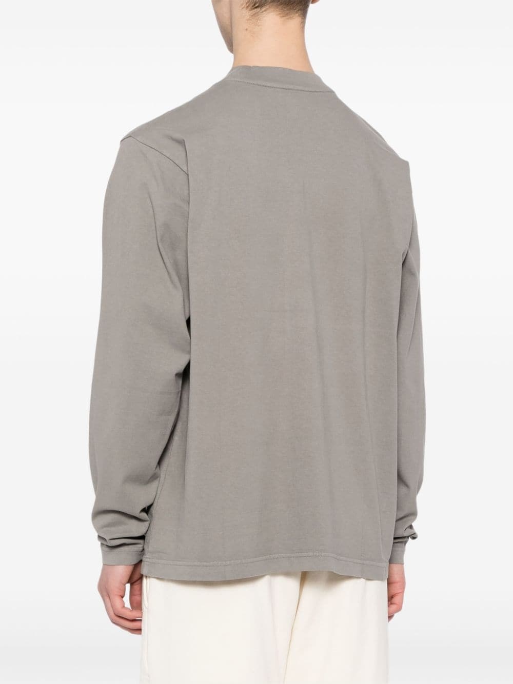 crew-neck cotton sweatshirt - 4