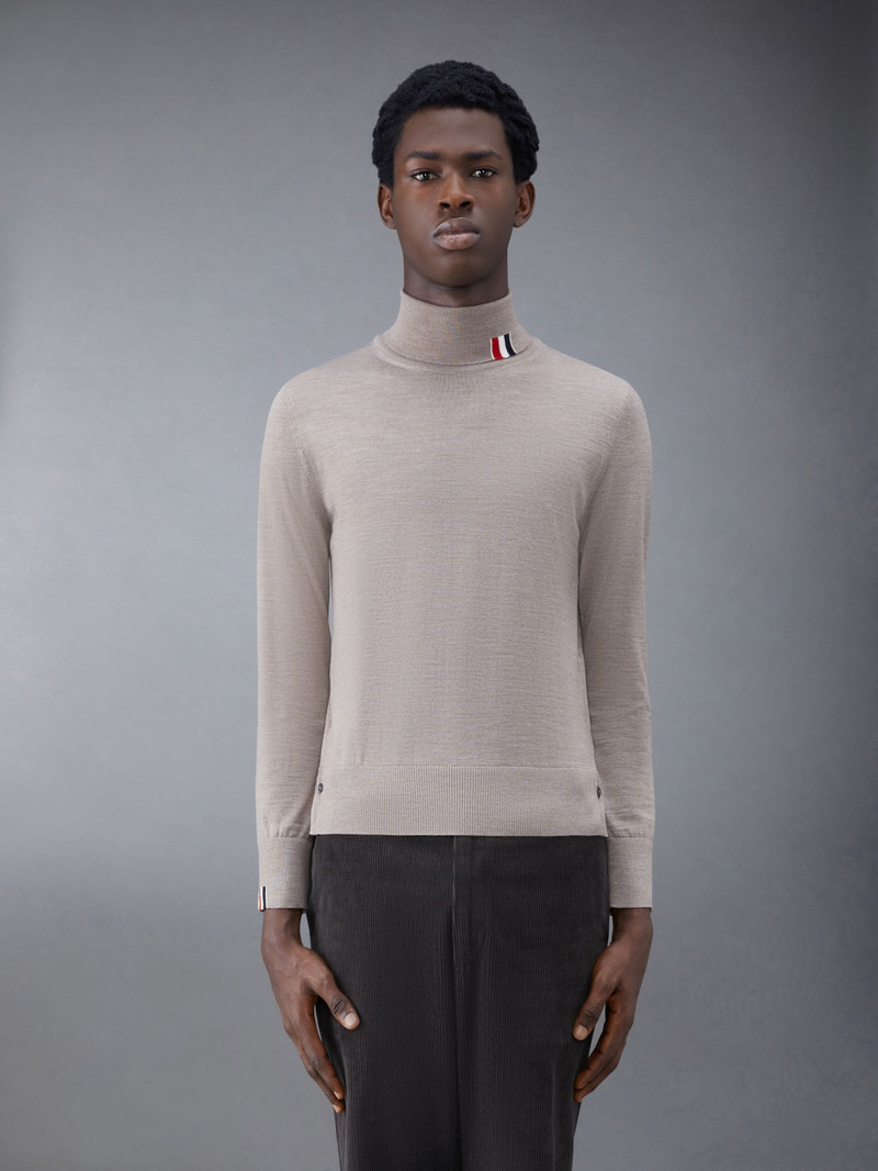 Merino Jersey Stripe Relaxed Turtleneck 1