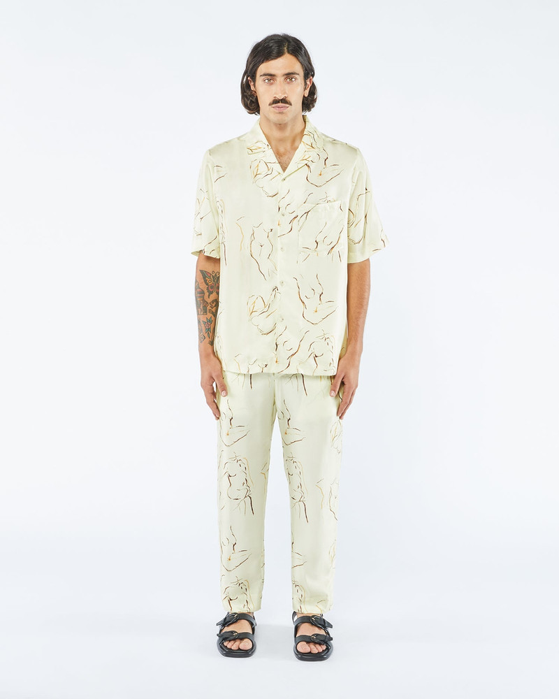 Printed Twill Silk Shirt 1