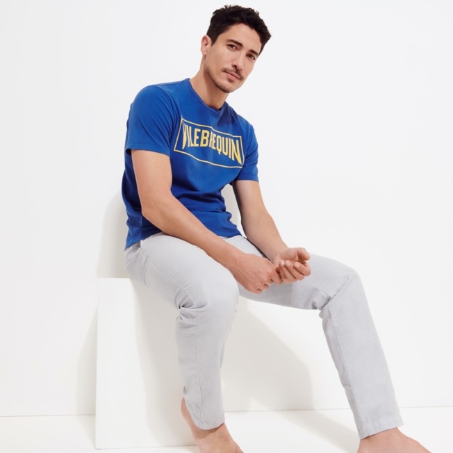 Men Cotton Linen Stretch Comfort Pants Solid - 6