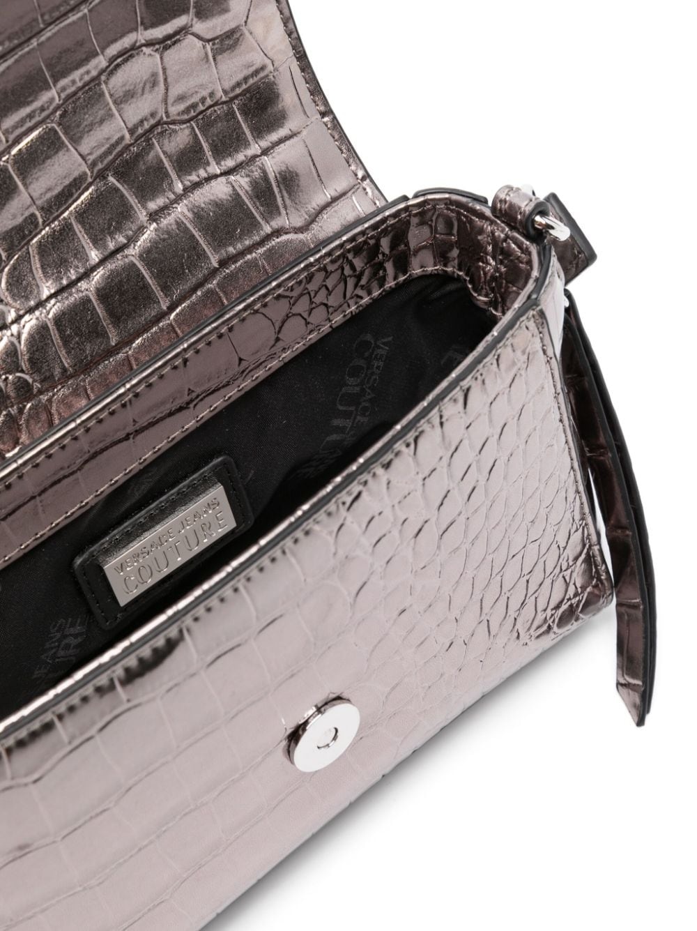crocodile-effect shoulder bag - 5