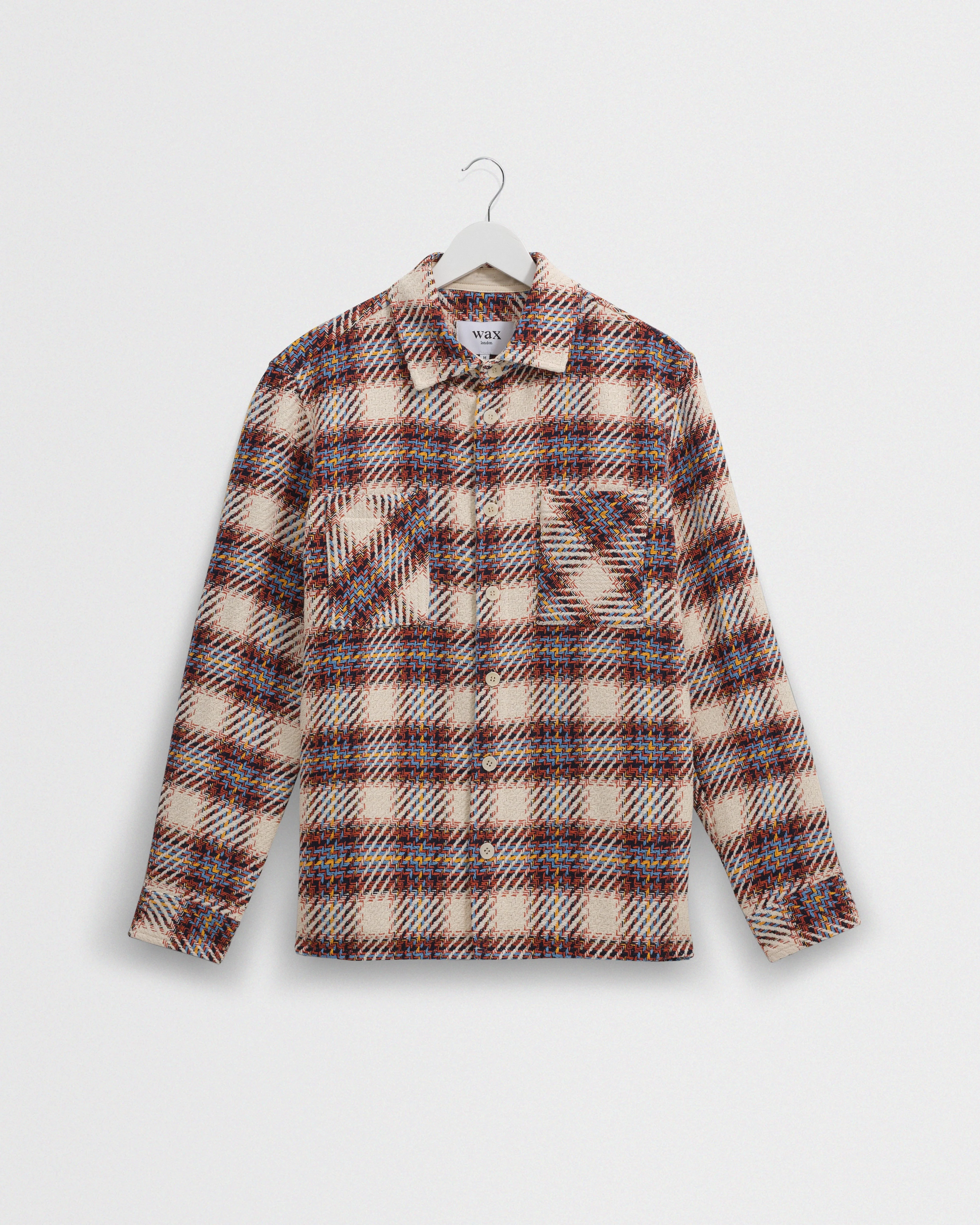 Whiting - Ecru And Multicolour Hutton Check Overshirt - 1