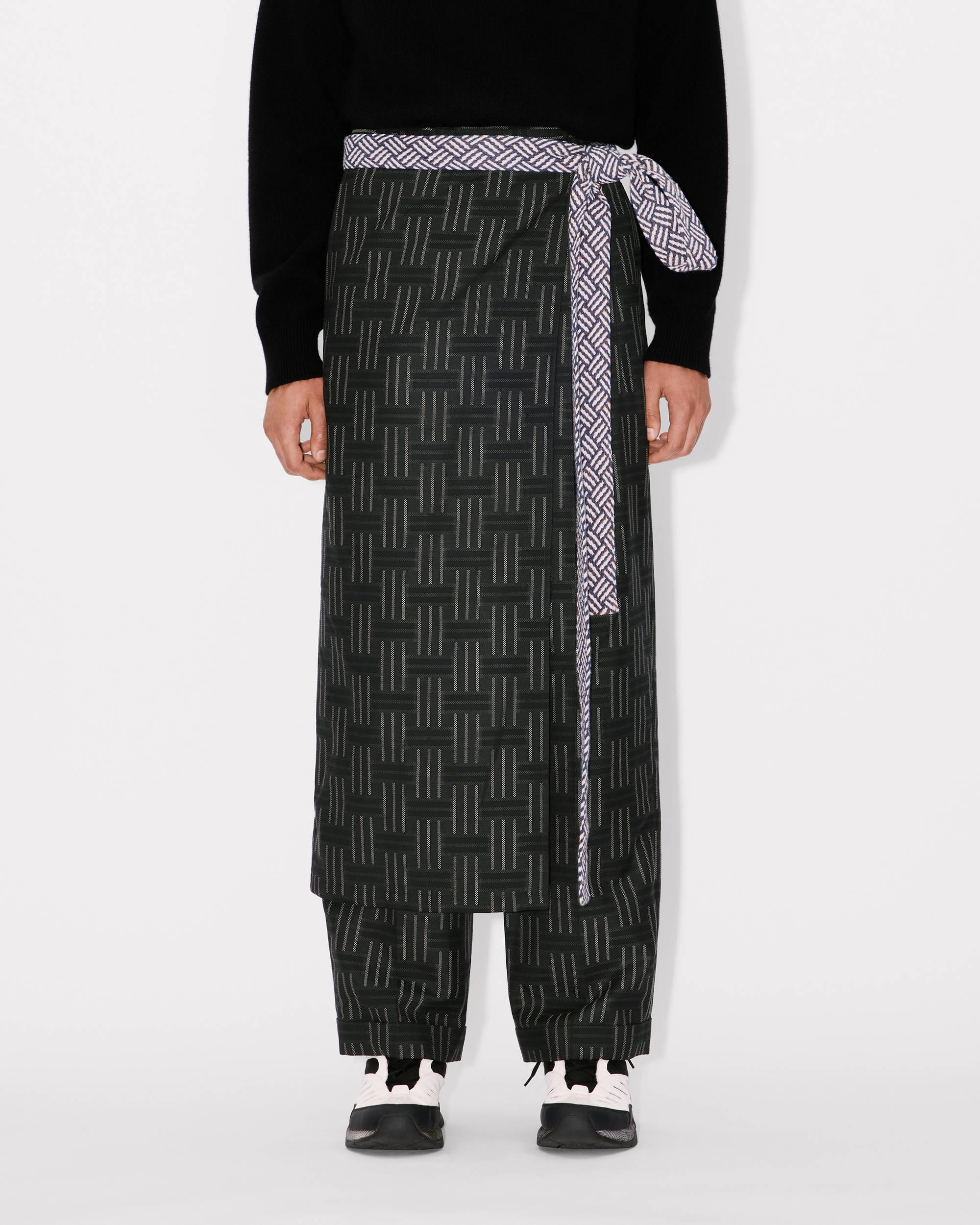 'KENZO Weave' apron in wool and cotton - 4