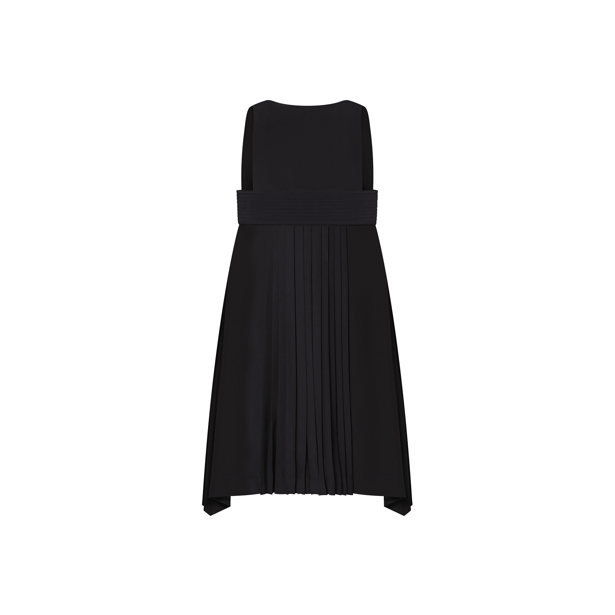 Mini V-Neck Pleat Dress - 3